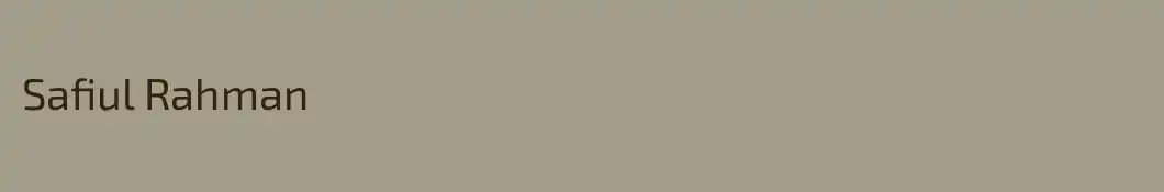 Safiul Rahman